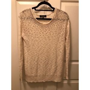 cream sweater